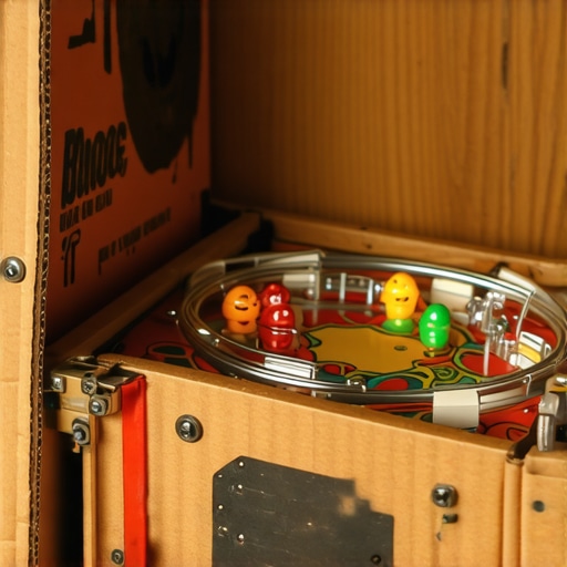 Unutrašnji mehanizam kućnog flipera od kartona sa gumenim trakama