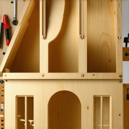 Kućica za lutke od breze sa preciznim spojevima u DIY radionici