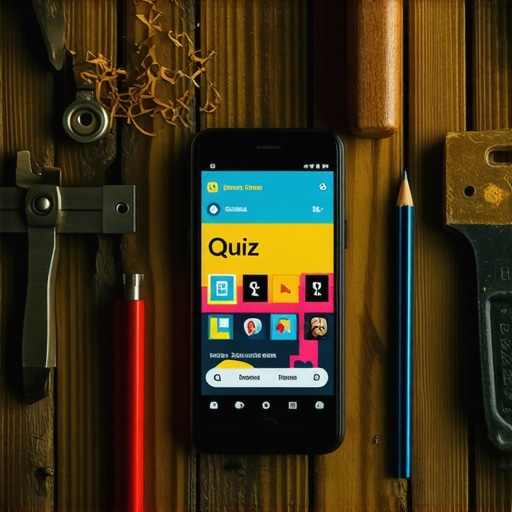 Digitalna radionica: Spoj starog zanata i modernog marketinga Smartphone sa kvizom na drvenom stolu sa alatima