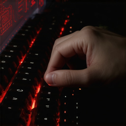 Digitalna sigurnost i zaštita podataka 2026 Ruka kuca na tastaturi u mračnoj sobi sa simbolima sigurnosti