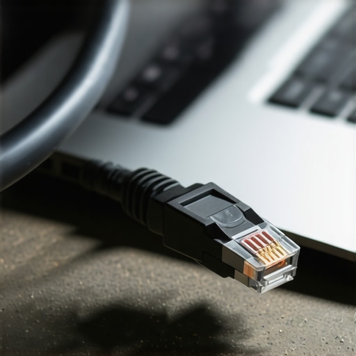 Ethernet kabl za stabilan video poziv Povezivanje laptopa mrežnim kablom radi stabilizacije veze za 50 učesnika