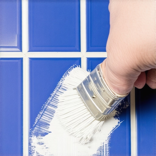 Farbanje fugni u kupatilu korak po korak Nanošenje boje na fugne četkicom