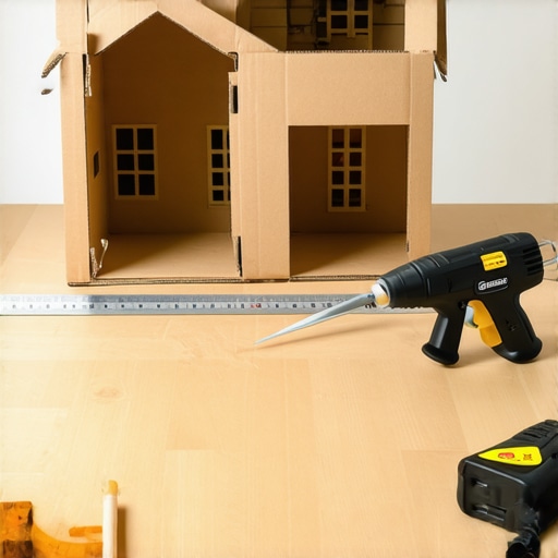 Postupak pravljenja makete kuće od kartona sa alatom