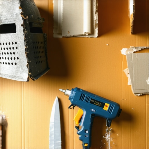 Izrada kostima od kartona u radionici Detaljan prikaz izrade kostima od starog kartona sa alatom i lepkom