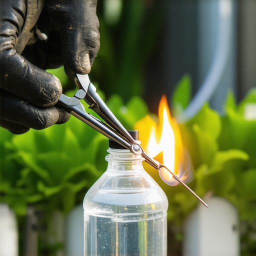 Ručna izrada sistema kap po kap od plastične flaše pomoću vrele igle