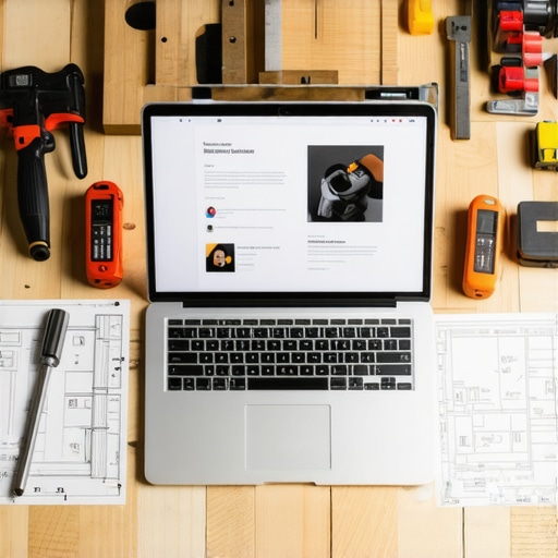 LinkedIn Profil Kalibracija Alata Radni sto sa laptopom i zanatskim alatima koji simbolizuju izgradnju profesionalnog LinkedIn profila