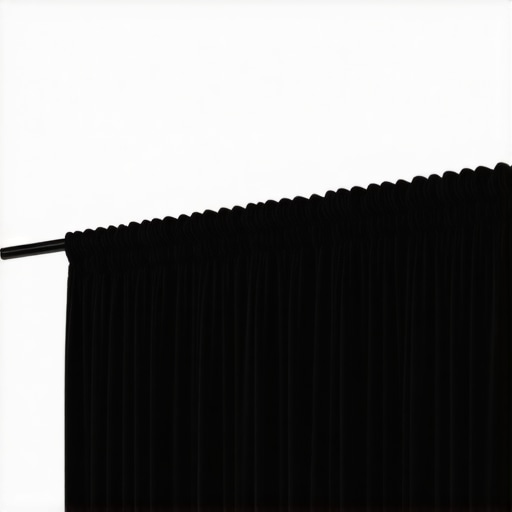 Montiranje DIY scenske zavese Close-up od teške scenske zavese i teleskopske šipke