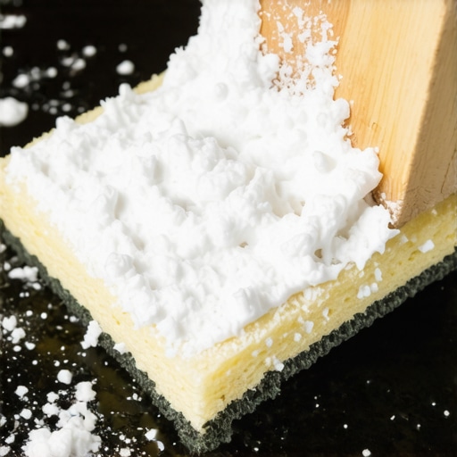 Gusta pasta od sode bikarbone na prljavim zidovima rerne kao ekološko rešenje za čišćenje.