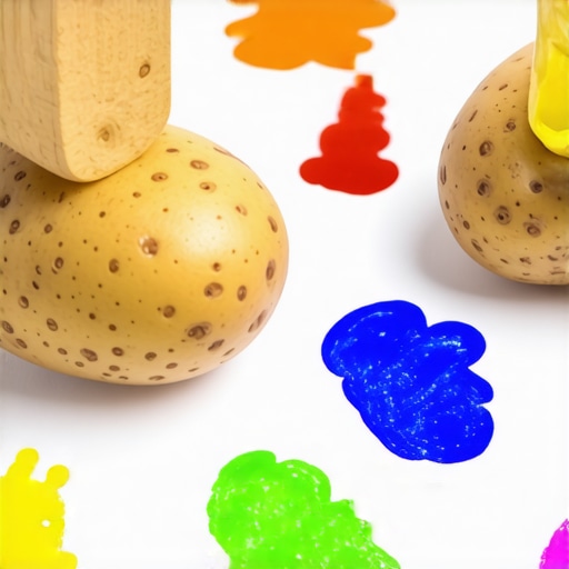 Pečati od krompira za dekoraciju papira: Zabavan DIY