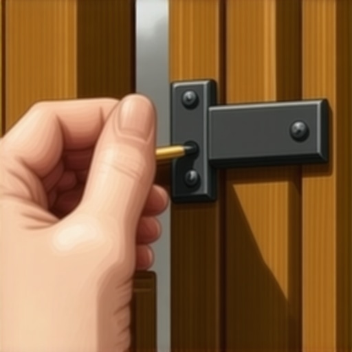 Osoba koristi grafitnu olovku za brzo podmazivanje škripave šarke na vratima