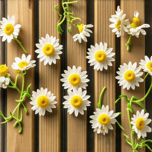 Kamilica se suši na drvenom ramu sa mrežom u prozračnoj prostoriji