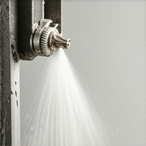 Bliski prikaz burgije koja ulazi u beton sa improvizovanim graničnikom od creva