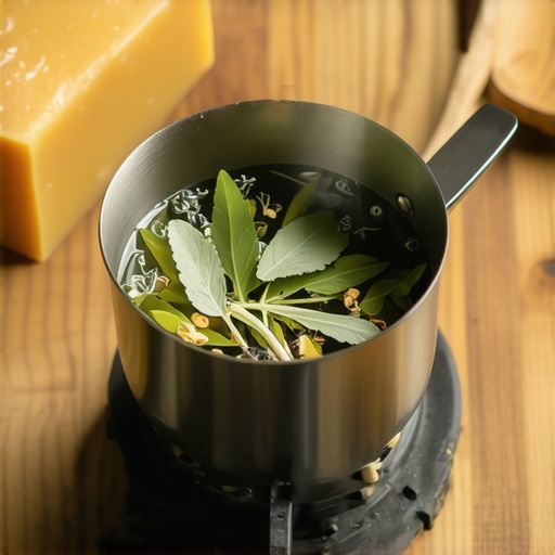 Proces kuvanja ulja sa žalfijom za prirodni lek protiv afti