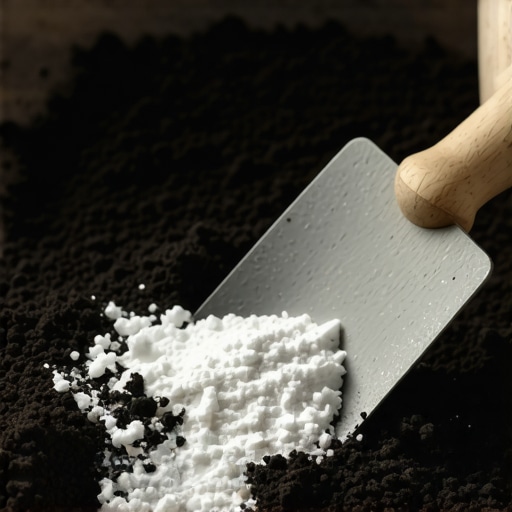 Fino mlevene ljuske jaja pomešane sa zemljom u saksiji