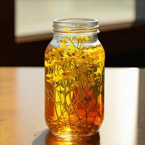 Tegla sa kantarionom i uljem na suncu za pravljenje domaćeg melema