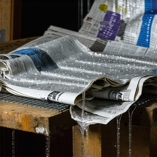 Mokra papirna kaša od novina na drvenom ramu sa mrežicom