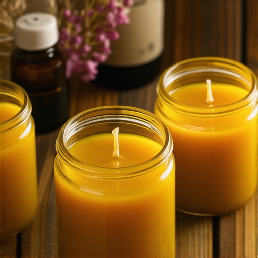 Izlivanje otopljenog sojinog voska u staklene tegle za DIY poklone