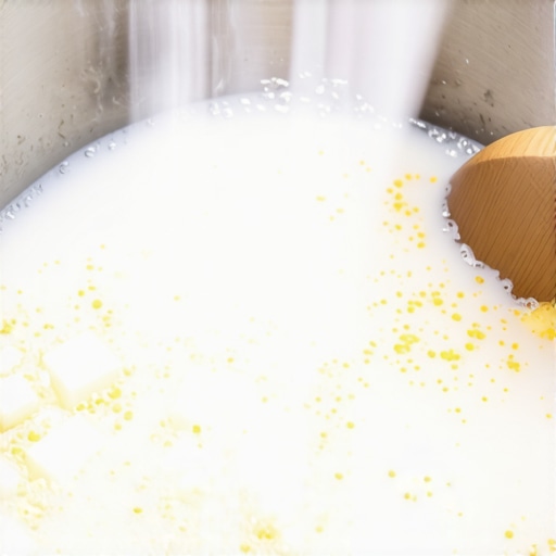 Domaći sir se odvaja od surutke u metalnoj šerpi