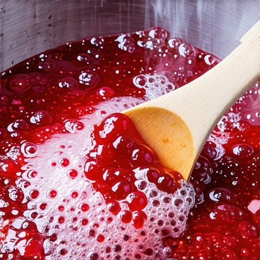 Gusti domaći džem od jagoda koji se krčka u šerpi