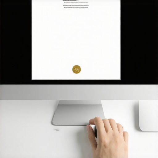 Sertifikat sa modernom tipografijom na ekranu kompjutera