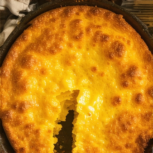 Zlatna hrskava domaća proja pečena u tučanom tiganju na drvenom stolu