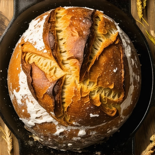 Domaći hleb koji se ne mesi sa hrskavom koricom u livenom pekaču
