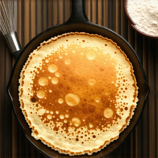 Savršena palačinka od heljde u gusanom tiganju Domaća palačinka od heljde bez pšeničnog brašna u livenom tiganju