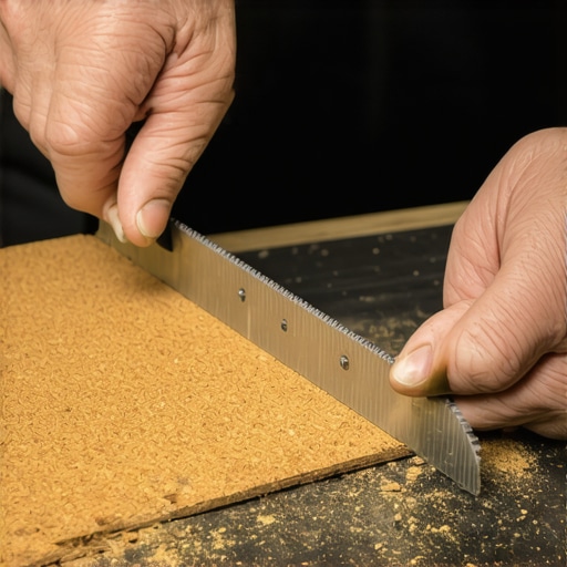 Krupni kadar sečenja plute debljine 10mm za DIY mapu