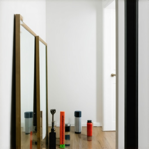 Uski hodnik proširen pomoću ogledala i trika sa refleksijom