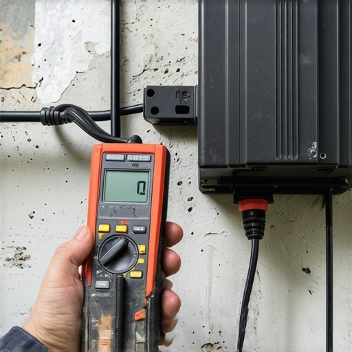 Tehnićka provera solarnog sistema multimetrom Merenje napona na solarnom inverteru tokom instalacije