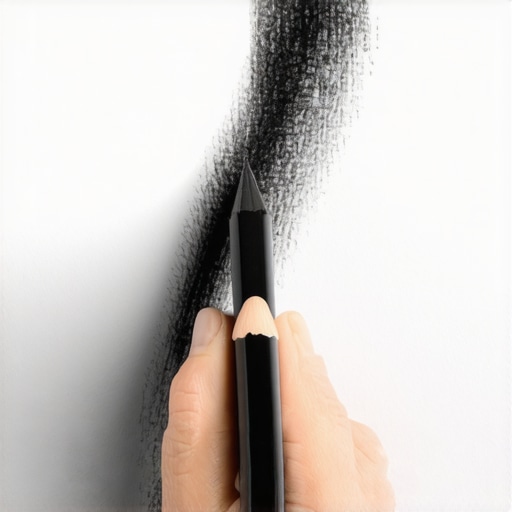 Detaljan prikaz senčenja olovkom na papiru sa naglašenom teksturom