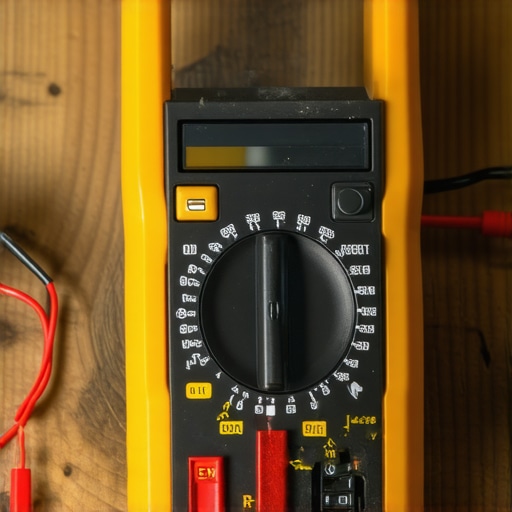 Provera kontinuiteta donjeg grejača električnog šporeta pomoću digitalnog unimera u kućnoj radionici.