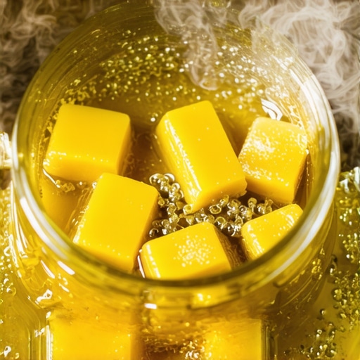 Proces pravljenja domaćeg melema od voska i ulja u vodenom kupatilu