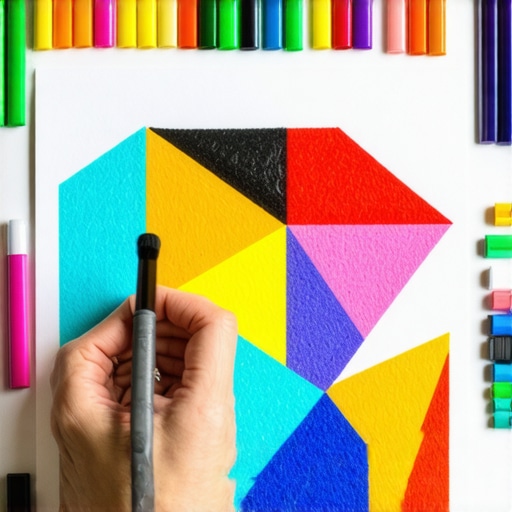 Crtanje efektnog postera običnim flomasterima na debelom papiru