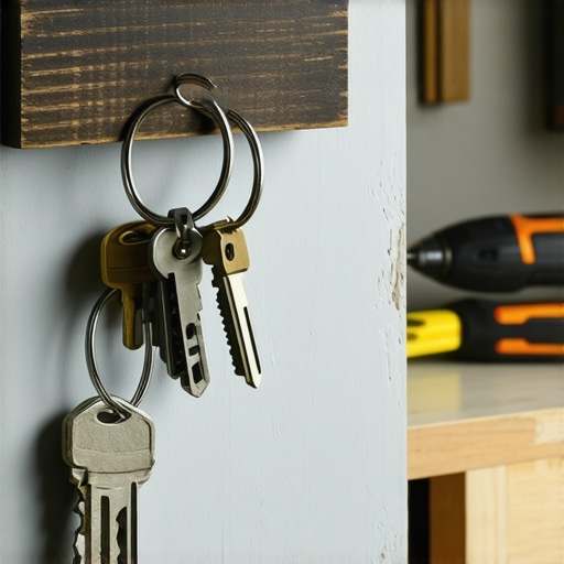 Zidni držač za ključeve sa skrivenim magnetima u radionici
