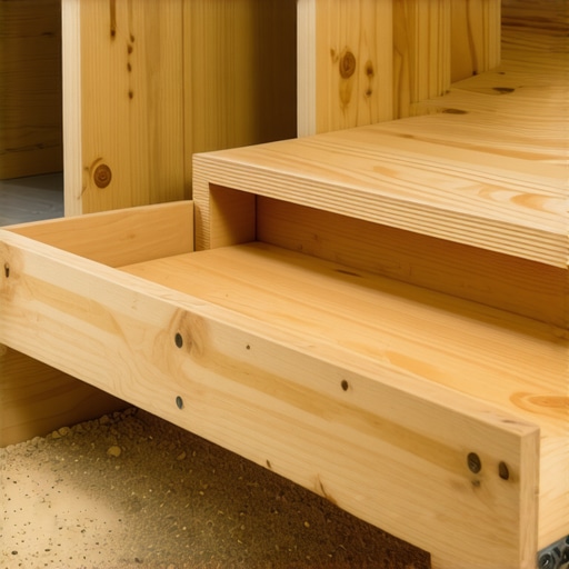 Unutrašnja mehanika skrivene fioke Detaljan prikaz izrade skrivene fioke od šperploče u radionici