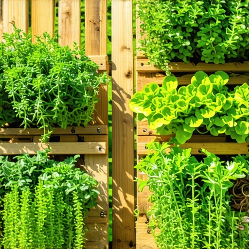 Uradi sam police od paleta za začinsko bilje u bašti