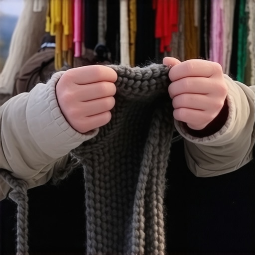 Ispletite zimski šal bez igala koristeći samo ruke