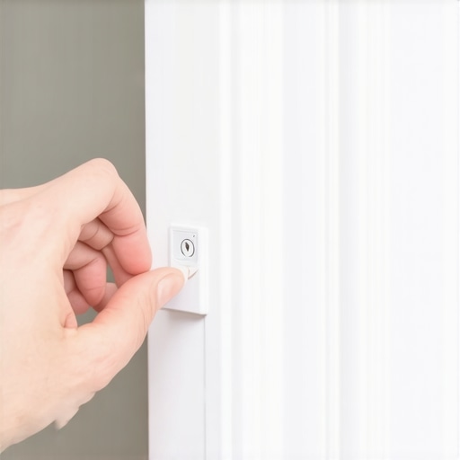 Detaljan prikaz lepljenja senzora na štok vrata pomoću VHB trake