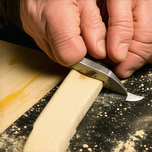 Oblikovanje drvenog mača rašpom Ručna obrada ivica drvenog mača za decu bezbednim alatima