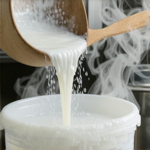 Proces pravljenja domaćeg tečnog deterdženta Domaći tečni deterdžent u procesu mešanja