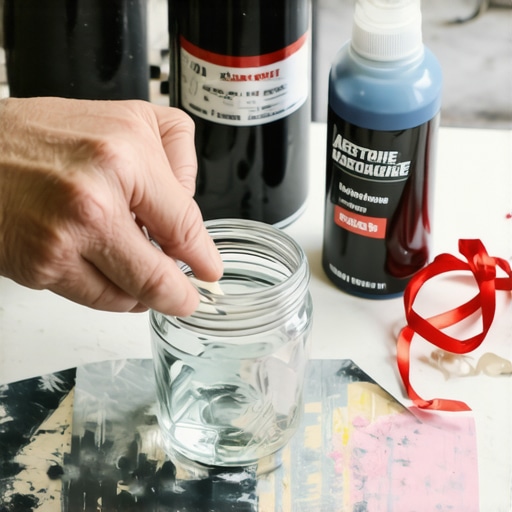 Brušenje staklene tegle za Valentinovo u radionici