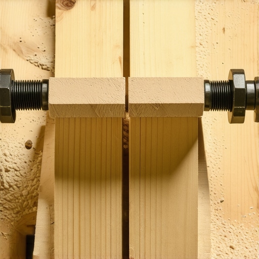 Detaljan prikaz DIY drvene stege napravljene od letvi i brezona u radionici