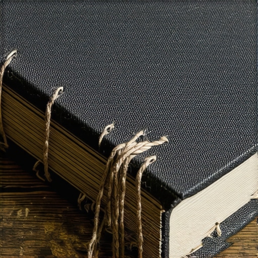 Detaljan prikaz uveza rucno radjenog dnevnika od starog papira