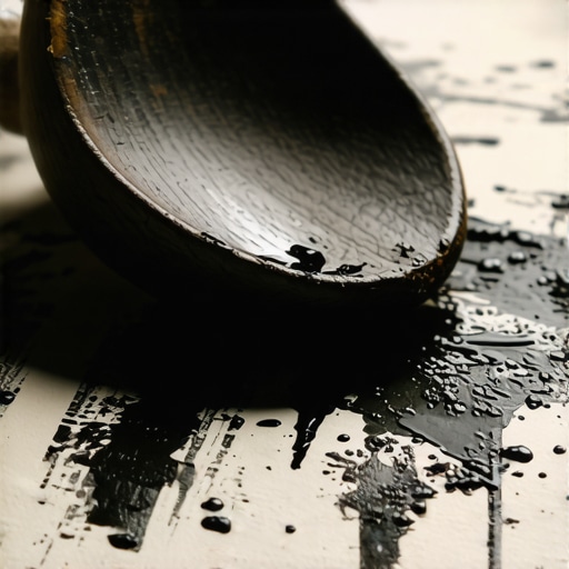 Ručna štampa na majici pomoću drvene kašike i tekstilne boje