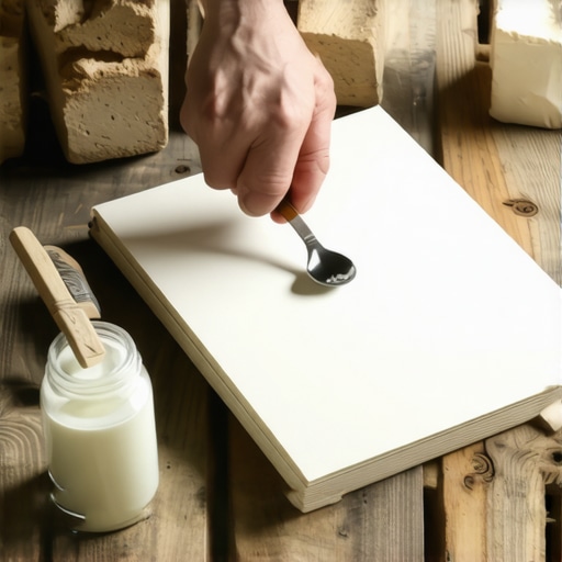 Ručno pravljenje knjige kod kuće pomoću kašike i lepka