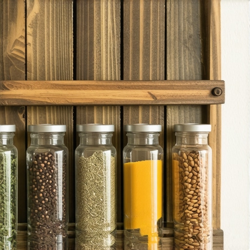 Rustična DIY polica za začine napravljena od recikliranih dasaka