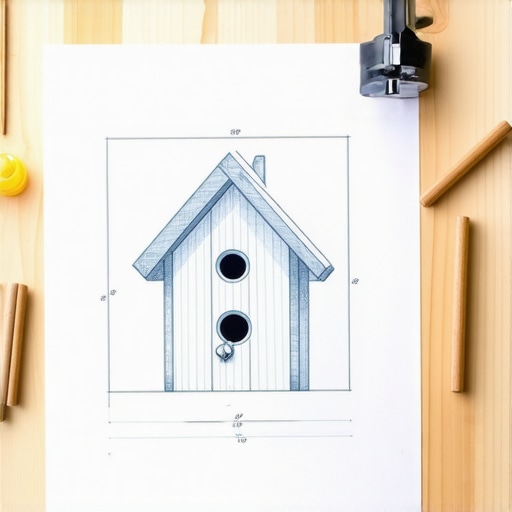 Blueprint za kućicu za ptice bez eksera Plan izrade kućice za ptice od jedne daske bez upotrebe eksera sa alatima