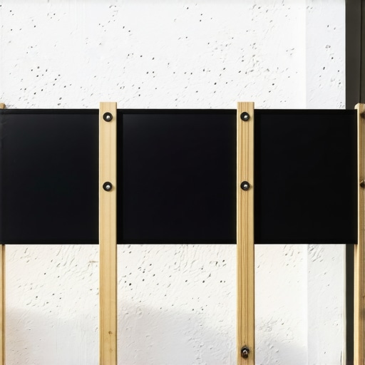Close-up of moisture barrier and air gap between plant rack and balcony wall